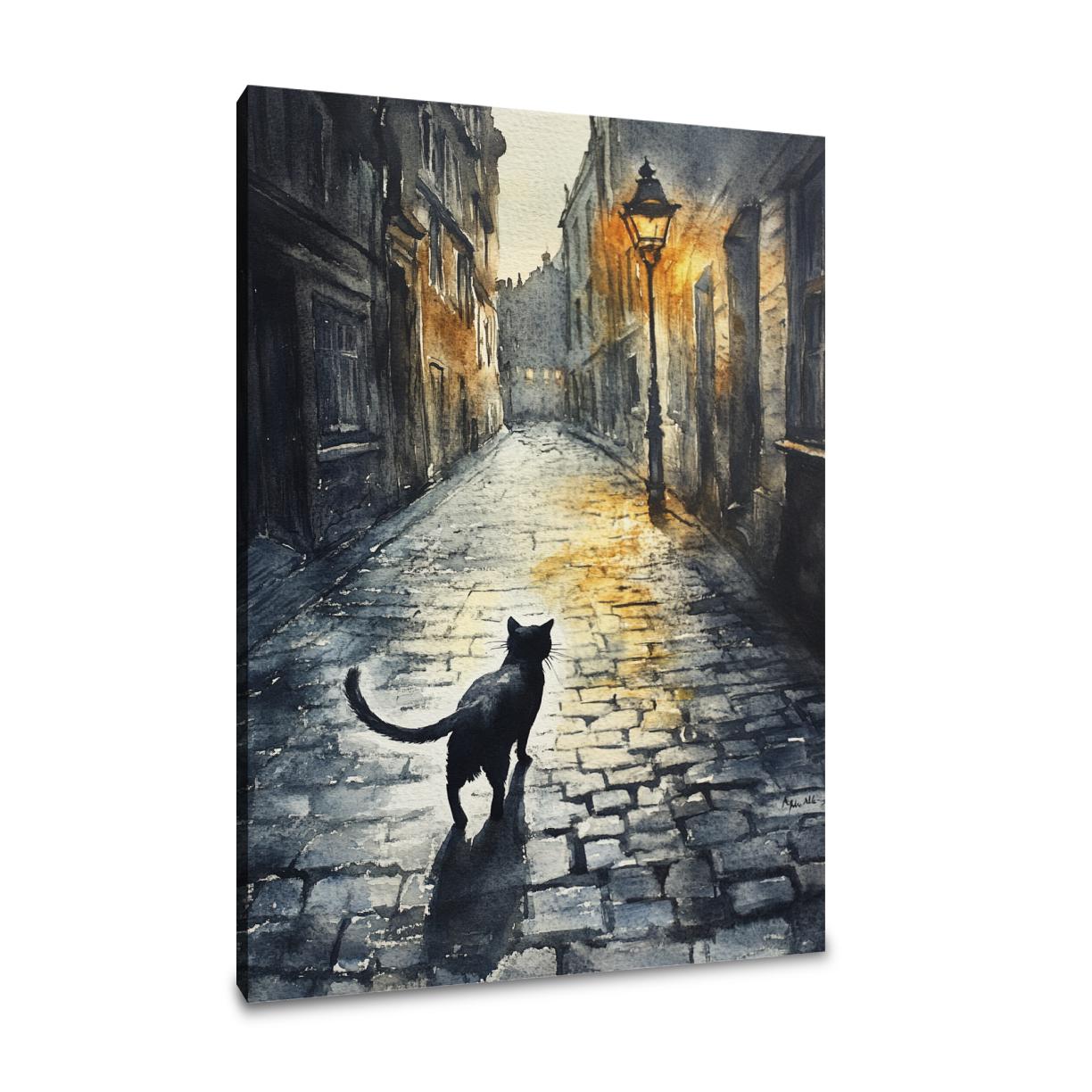 Nocturnal Stroll Canvas