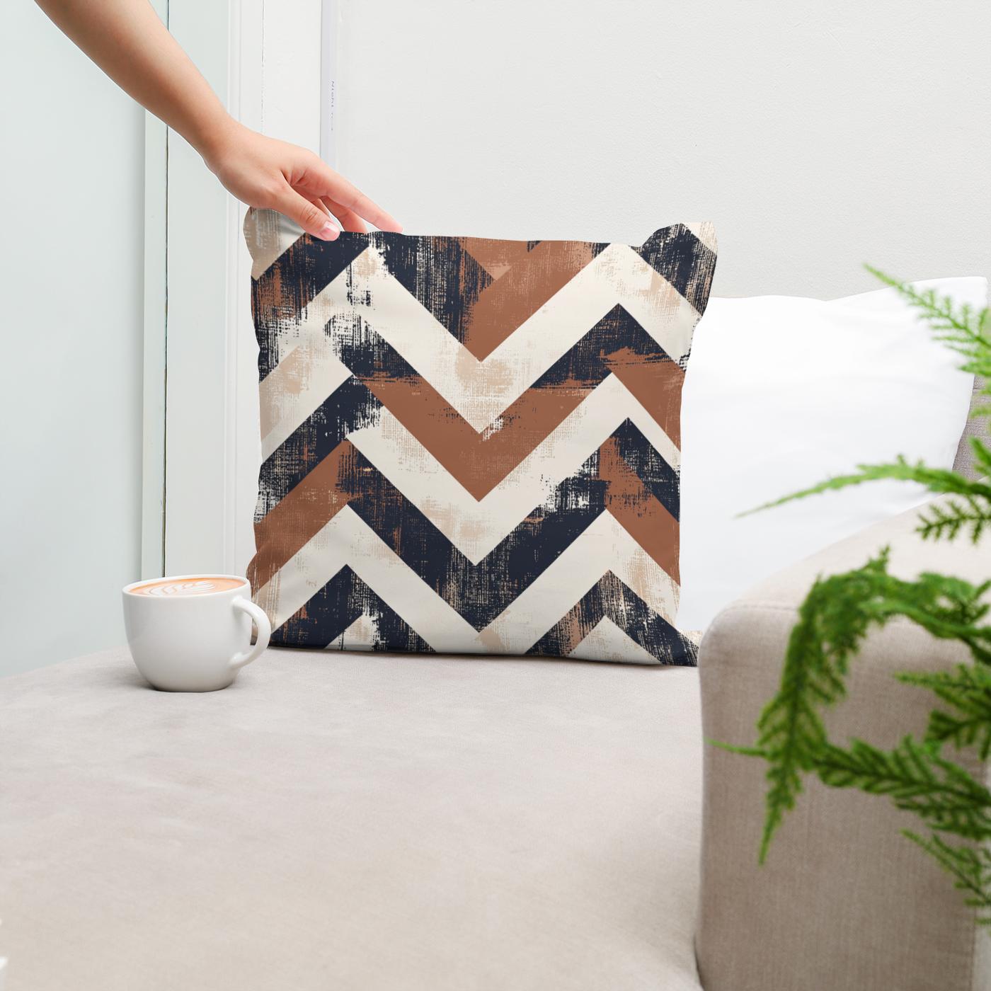 Tribal Zigzag Cotton Cushion