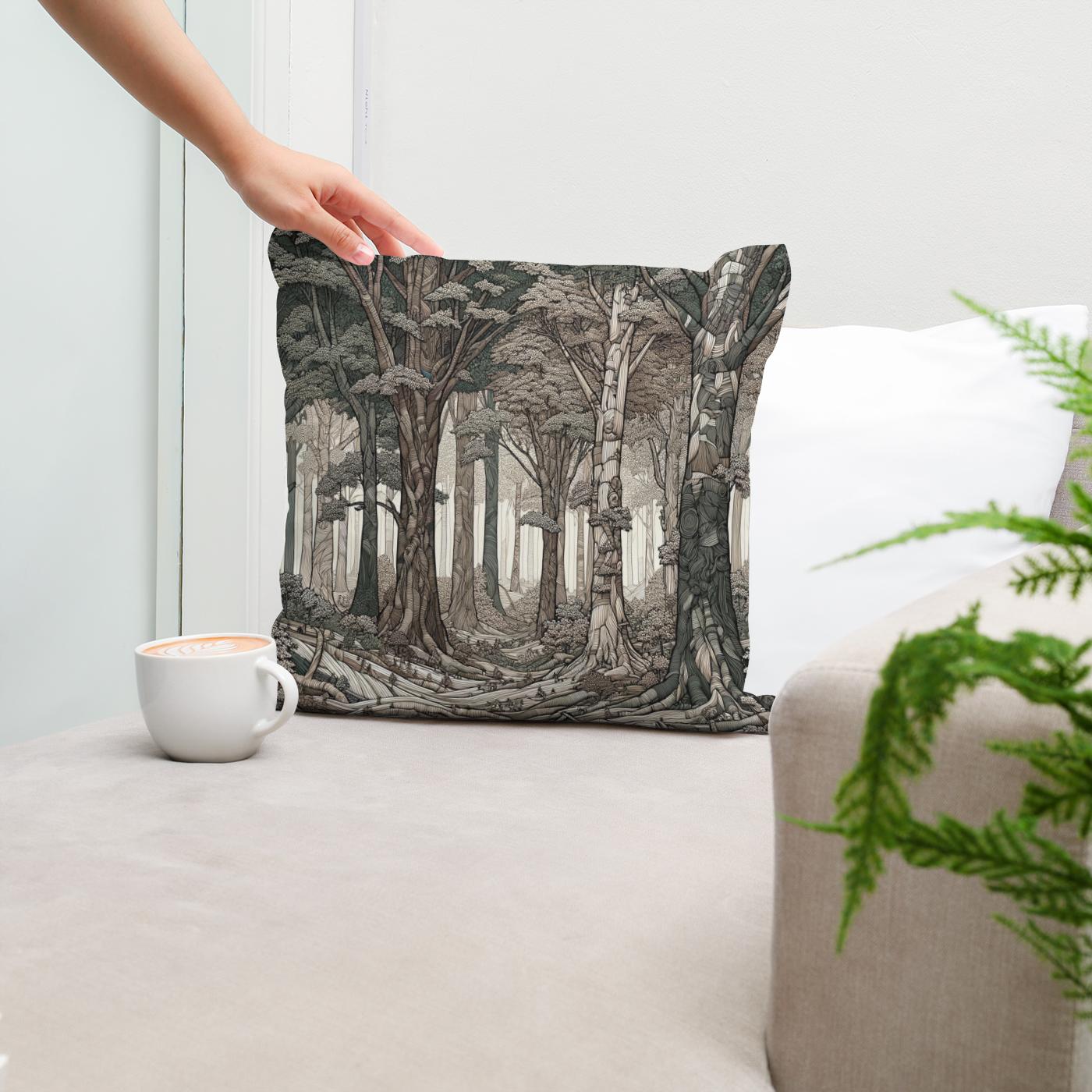 Enchanted Forest Whispers Cotton Cushion