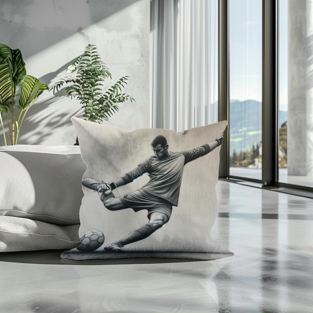 Kick-Off Sketch Cotton Cushion