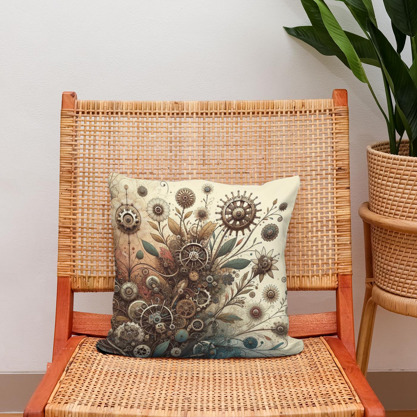 Boundless Mechanica Bloom Cotton Cushion