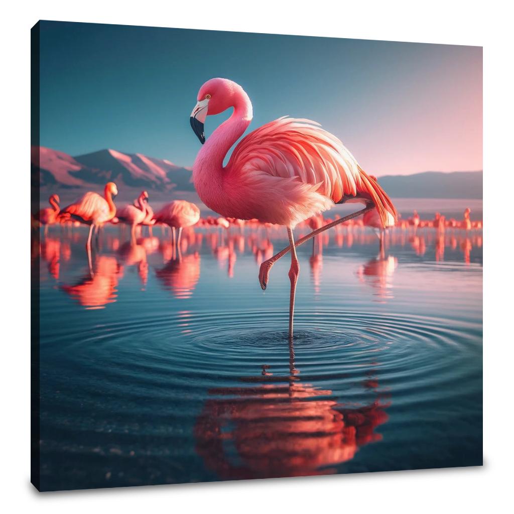 Flamingo Grace Canvas