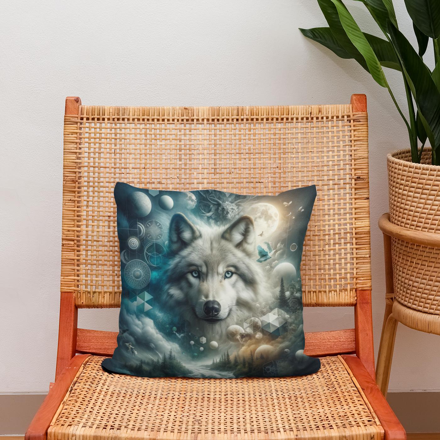 Wild Wolf's Dream Cotton Cushion