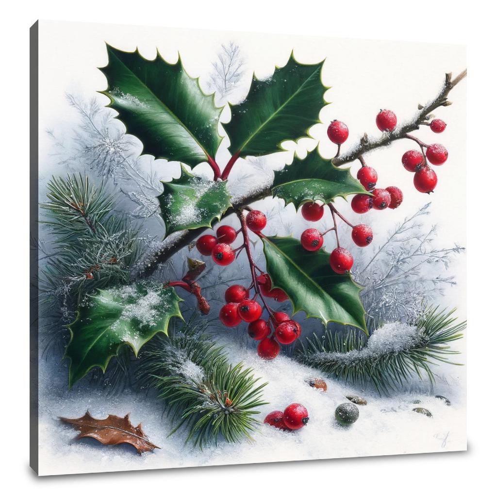 Winter Flora Whisper Canvas
