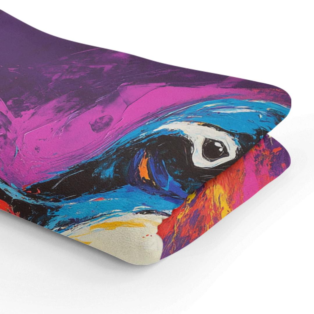 Penguin in Purple Blanket