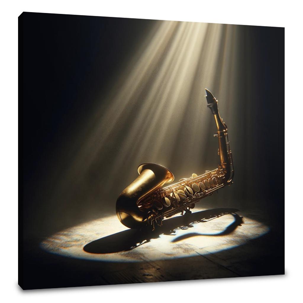 Solo Saxophone Canvas