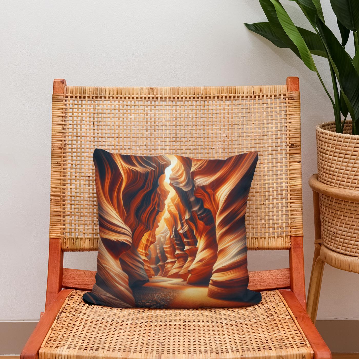 Canyon Passageways Cotton Cushion