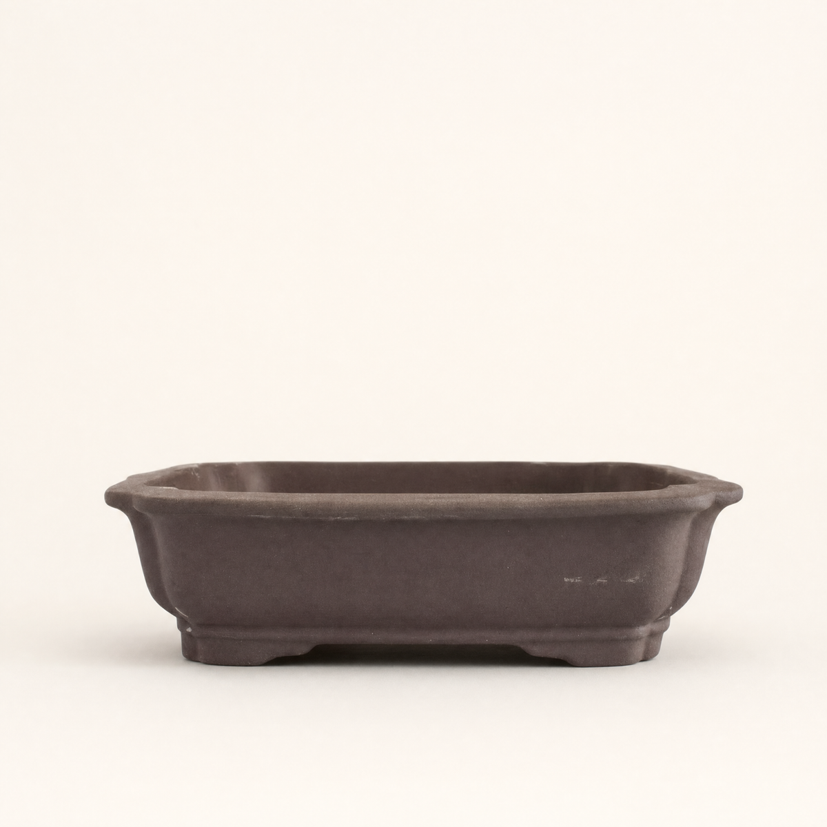 Unglazed Bonsai Pot Rectangle | 26cm x 20cm x 6cm | YB1127