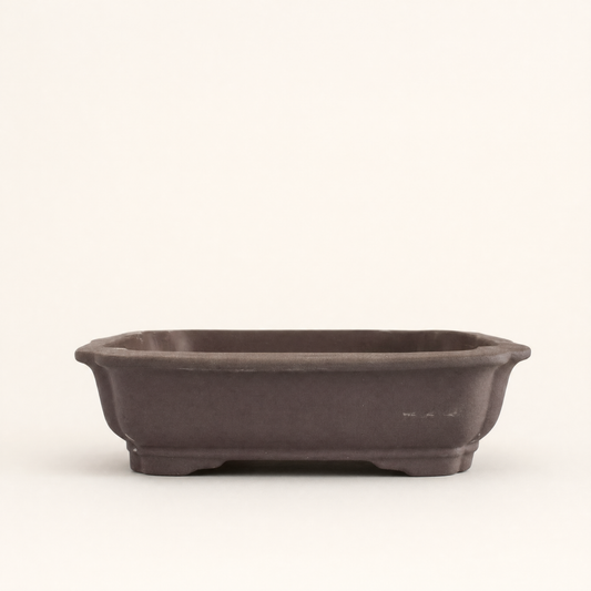 Unglazed Bonsai Pot Rectangle | 26cm x 20cm x 6cm | YB1127