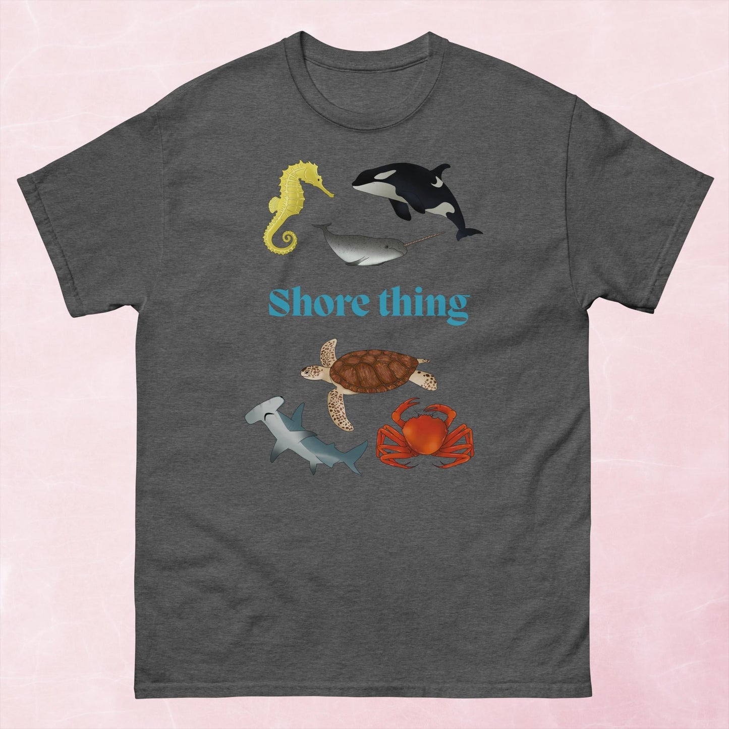 Shore thing hand drawn sea creature graphic unisex tshirt