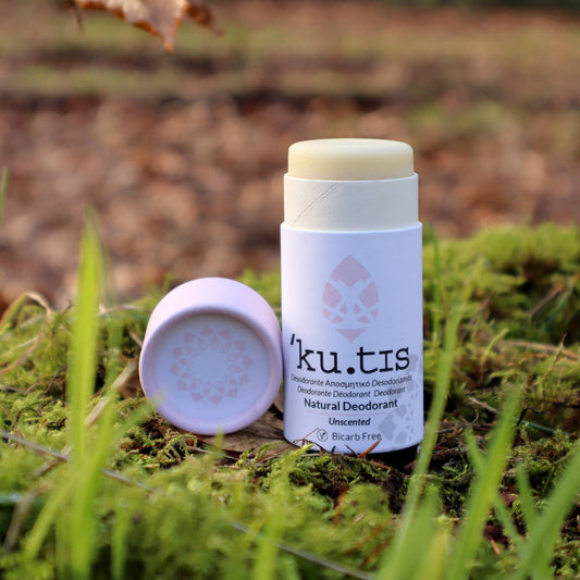 Unscented Natural Bicarb Free Roll On Eco Friendly Deodrant, Plastic Free Anti Perspirant