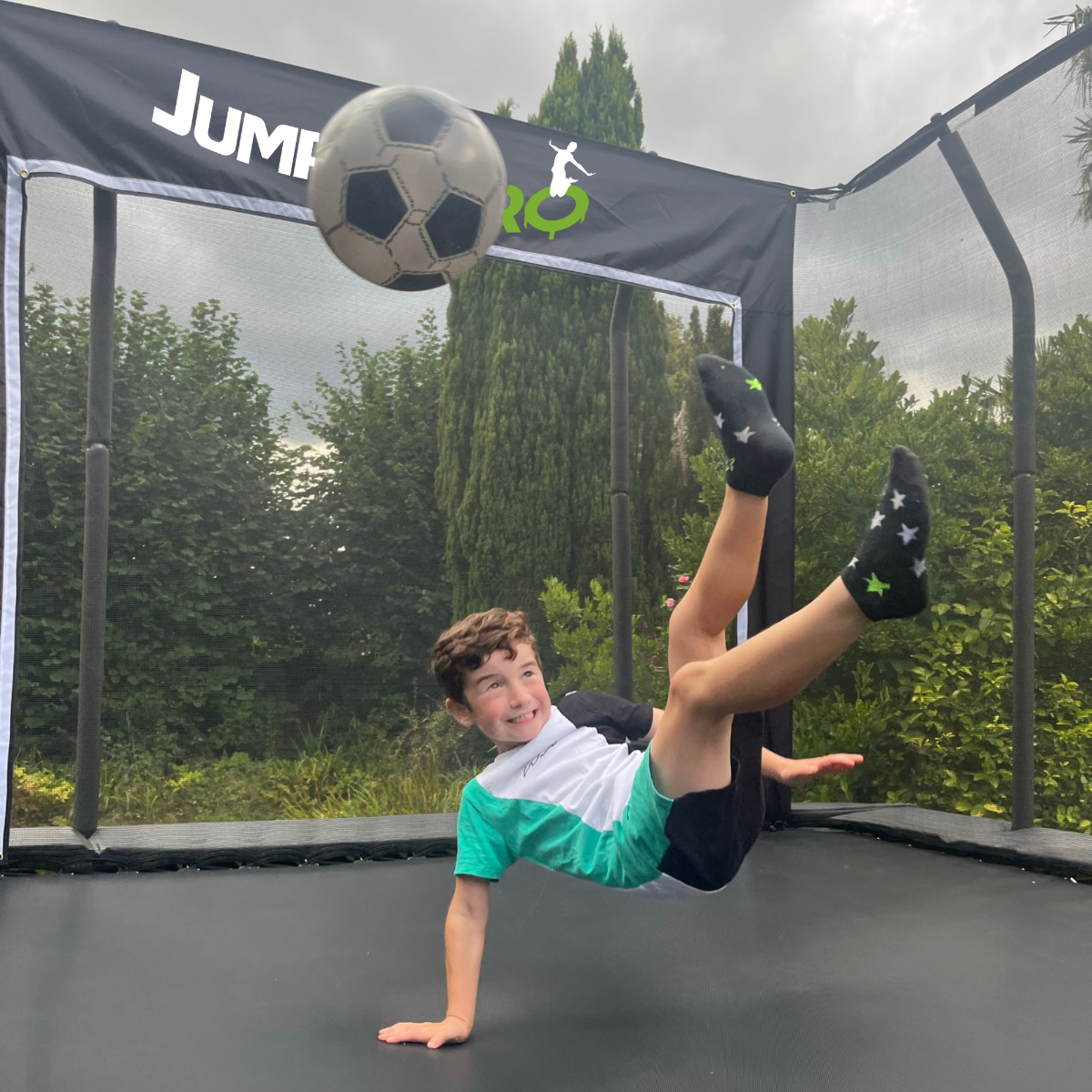 JumpPRO® Trampoline Goal (Small) - The Only Trampoline Football Goal in the World!