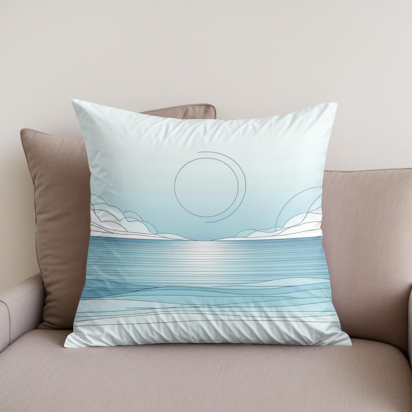 Ocean's Calm Cotton Cushion