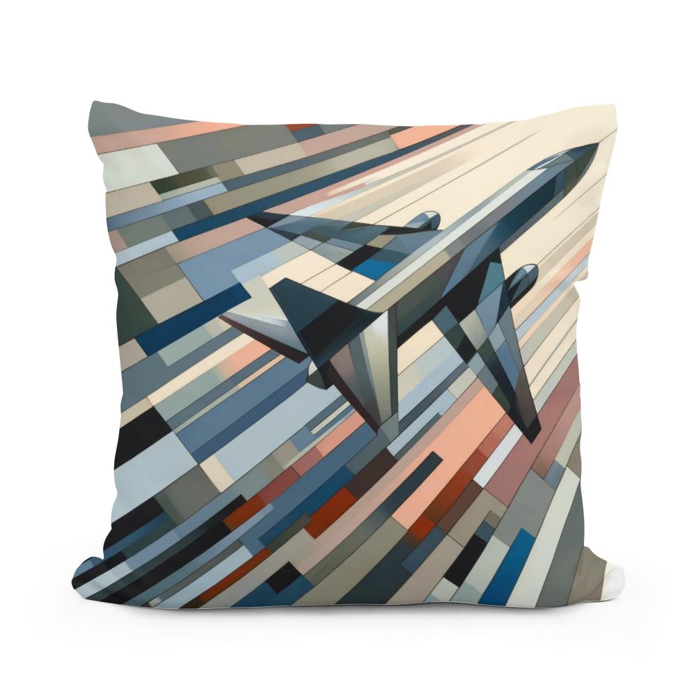 Abstract Flight Patterns Cotton Cushion