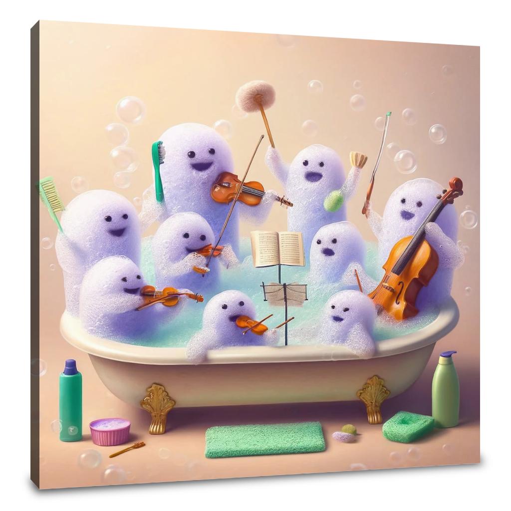 Bubble Bath Symphony Canvas