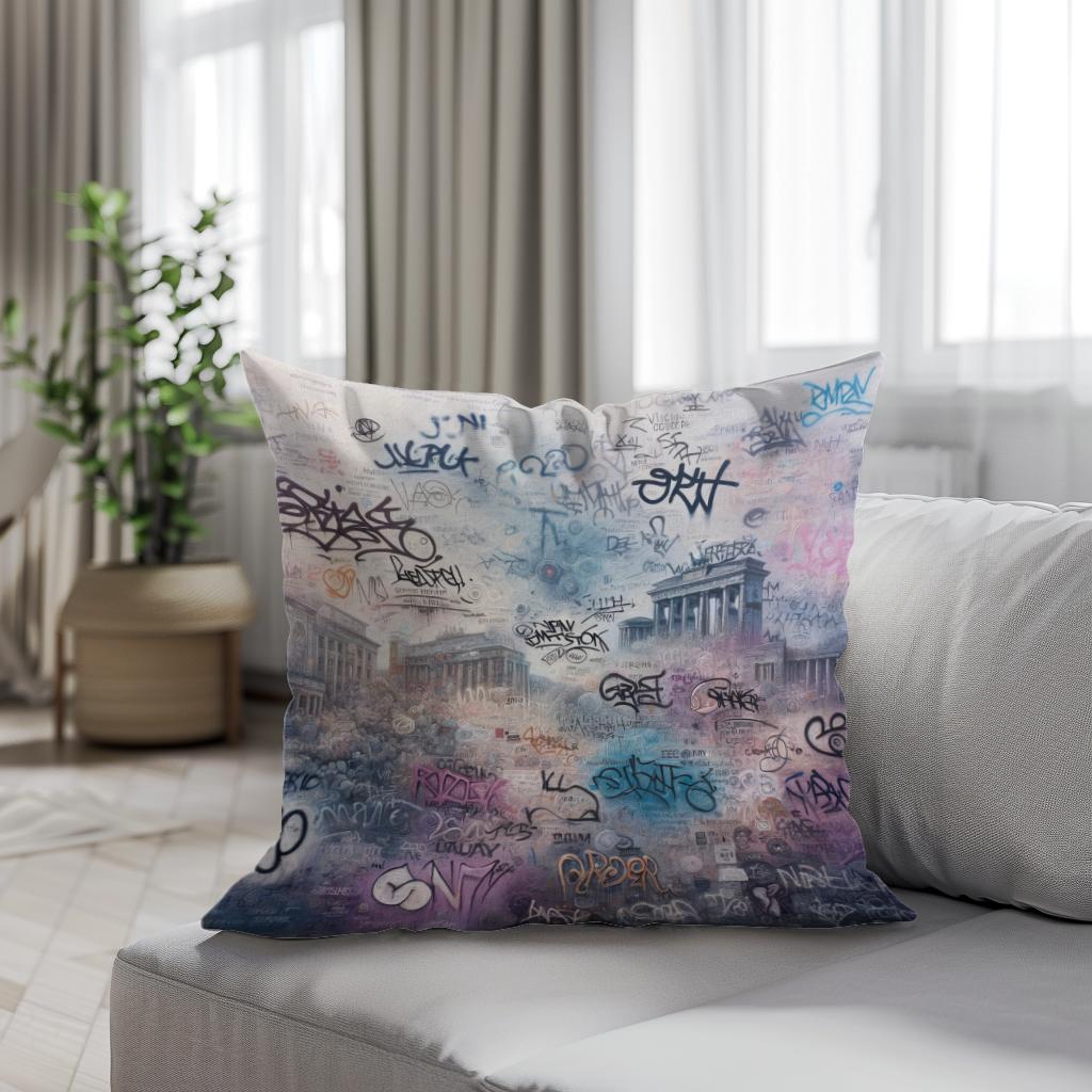 Whispers of the Wall Cotton Cushion