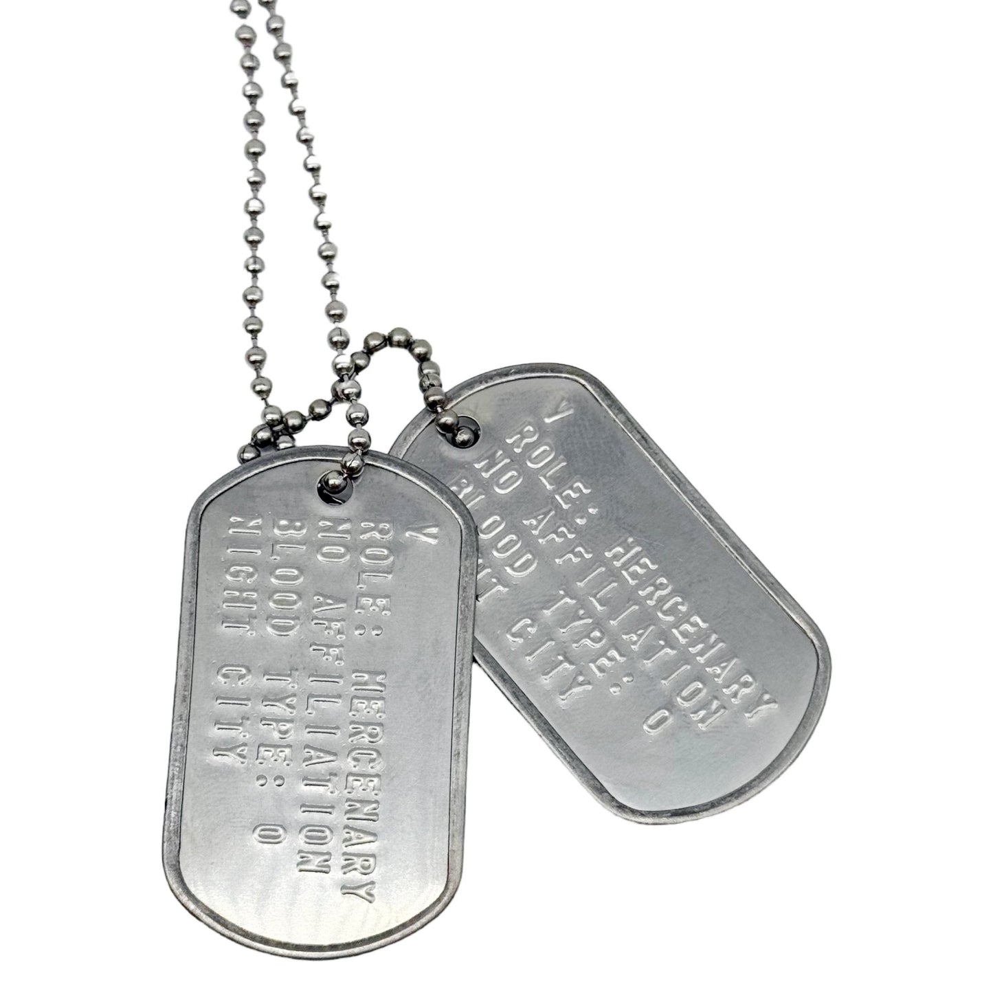 'V' 2077 US Military DOG TAGS Gaming Collectible Pendant COSPLAY Necklace