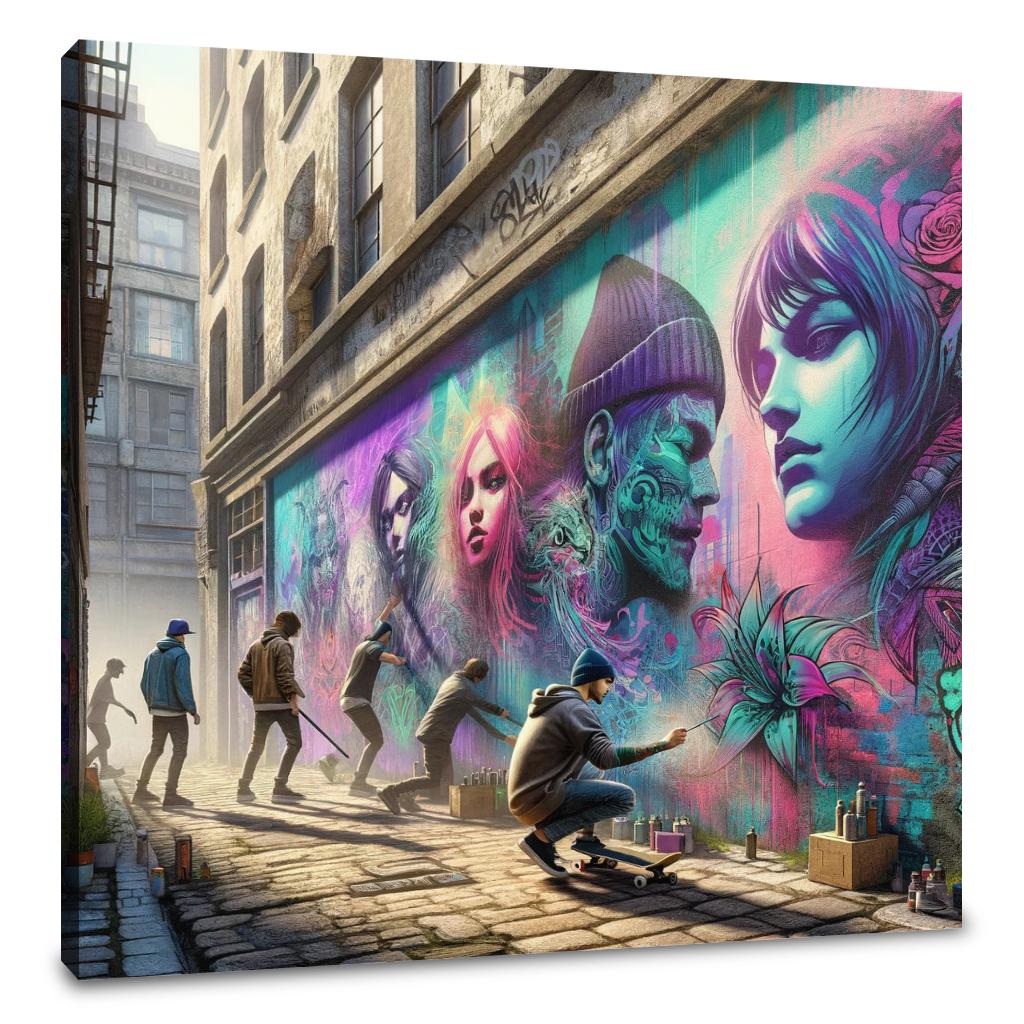Alleyway Artistry Canvas