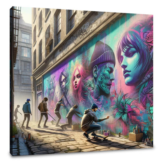 Alleyway Artistry Canvas