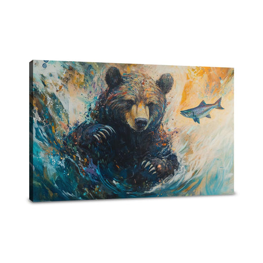 Serengeti Bear Canvas