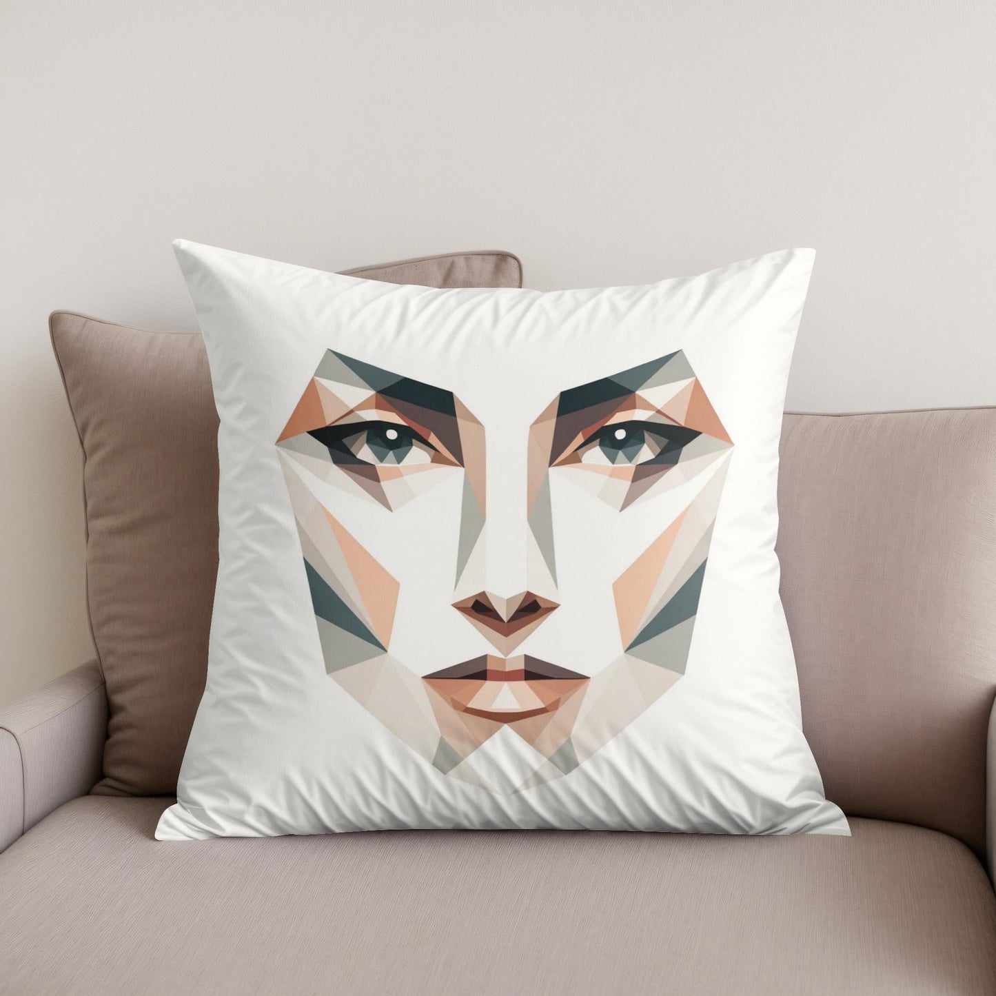 Gaze of Serenity Cotton Cushion
