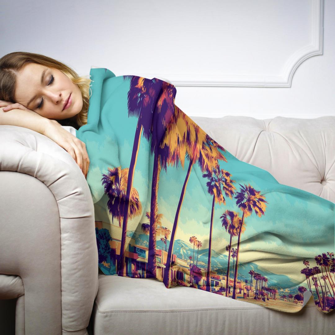 Golden Surf LA Blanket