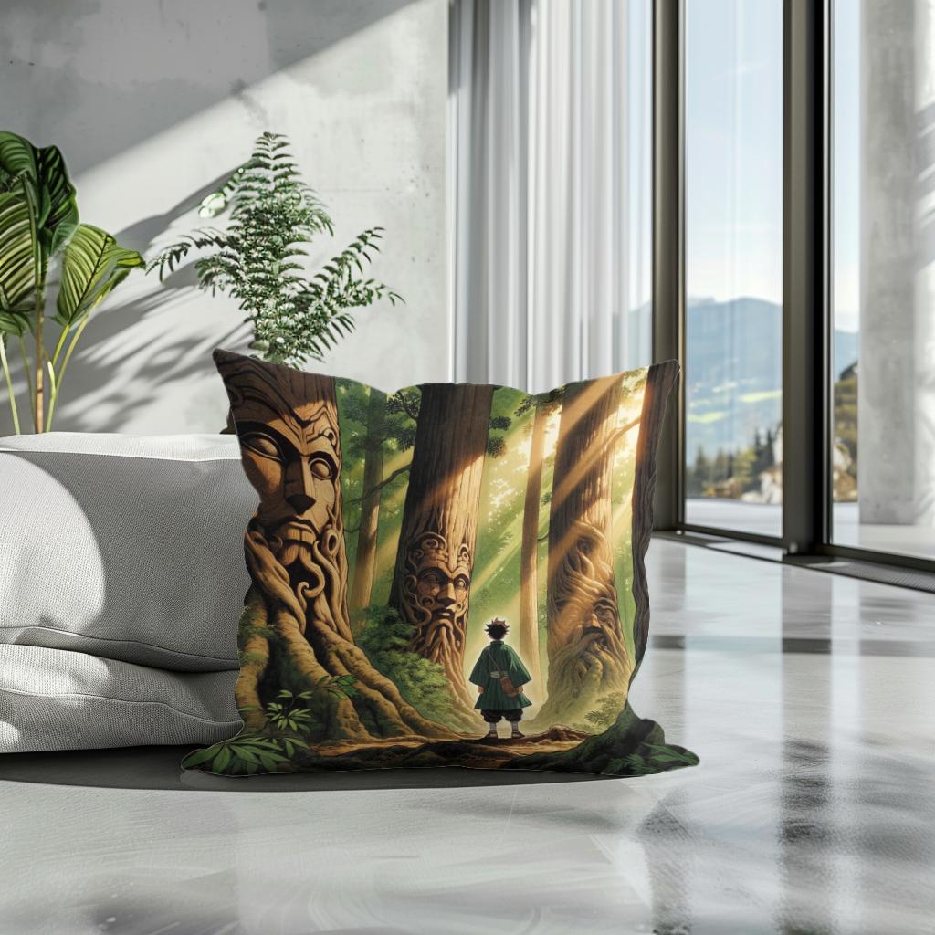 Forest Whispers Cotton Cushion