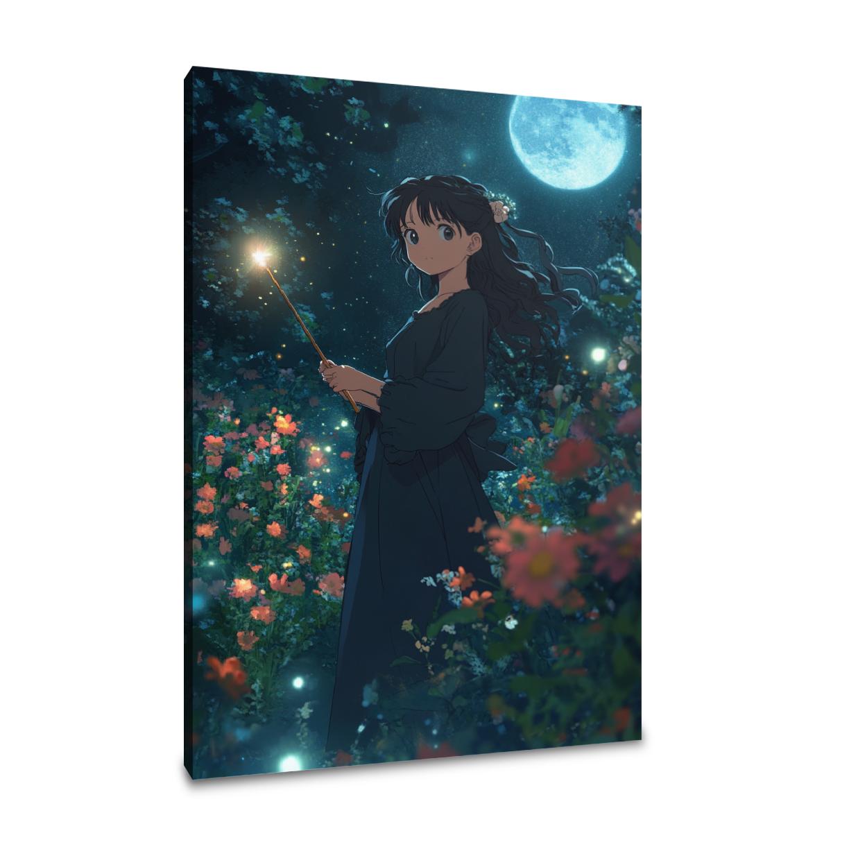 Moonlit Sorceress Canvas