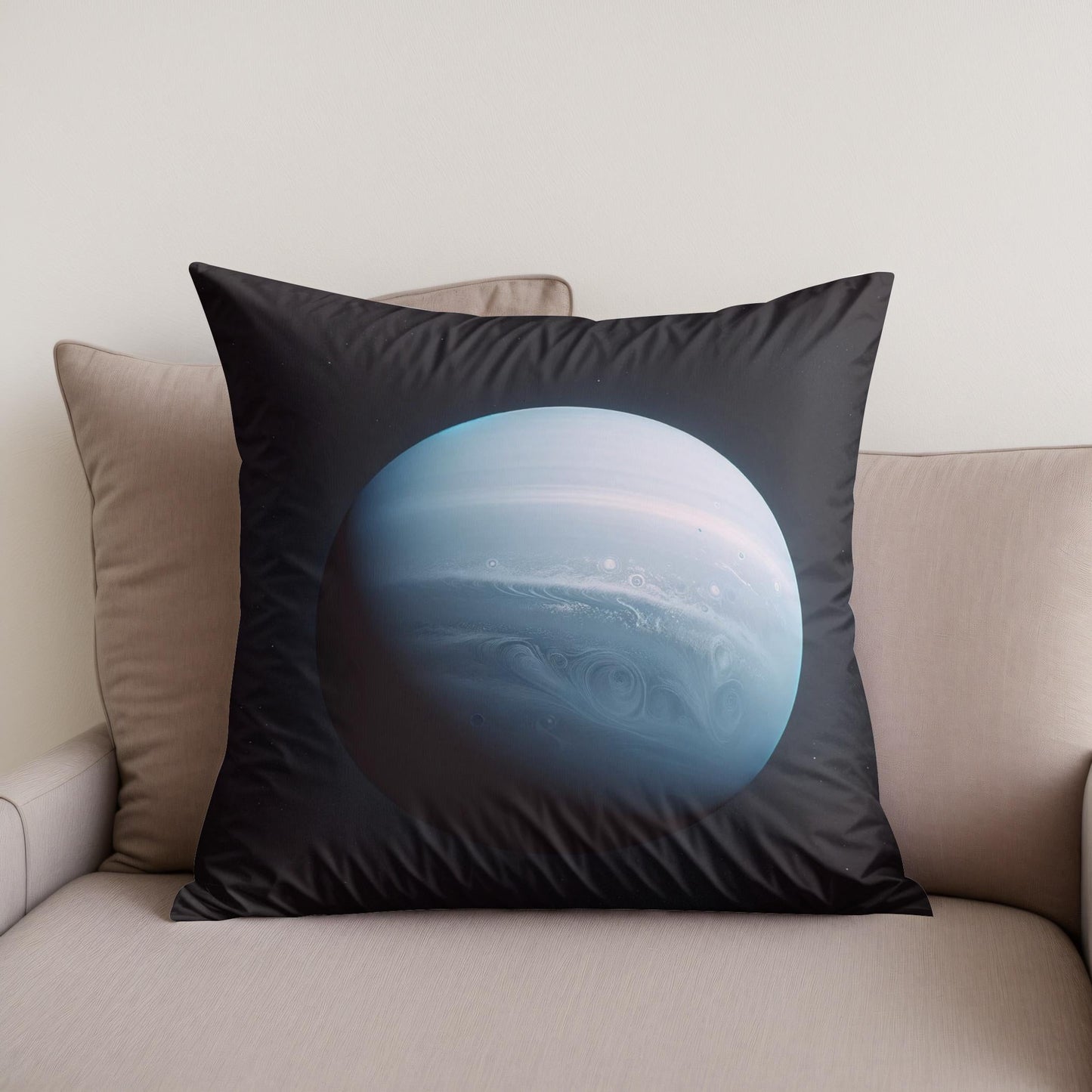 Uranus' Celestial Calm Cotton Cushion