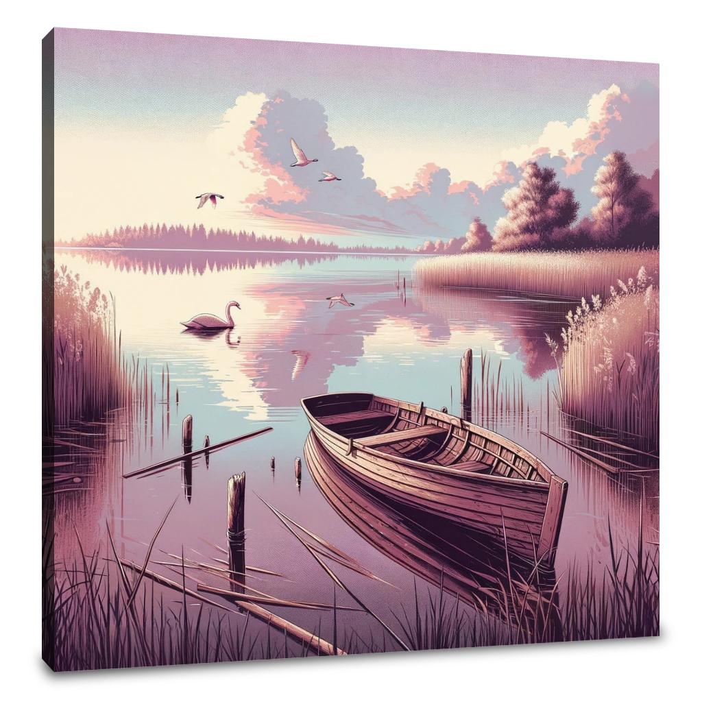 Tranquil Lake Reflections Canvas