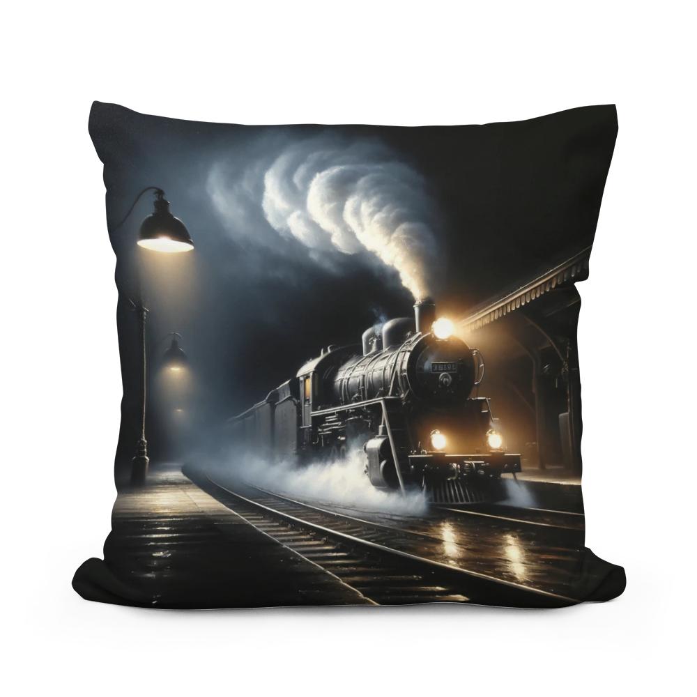 Night Departure Cotton Cushion