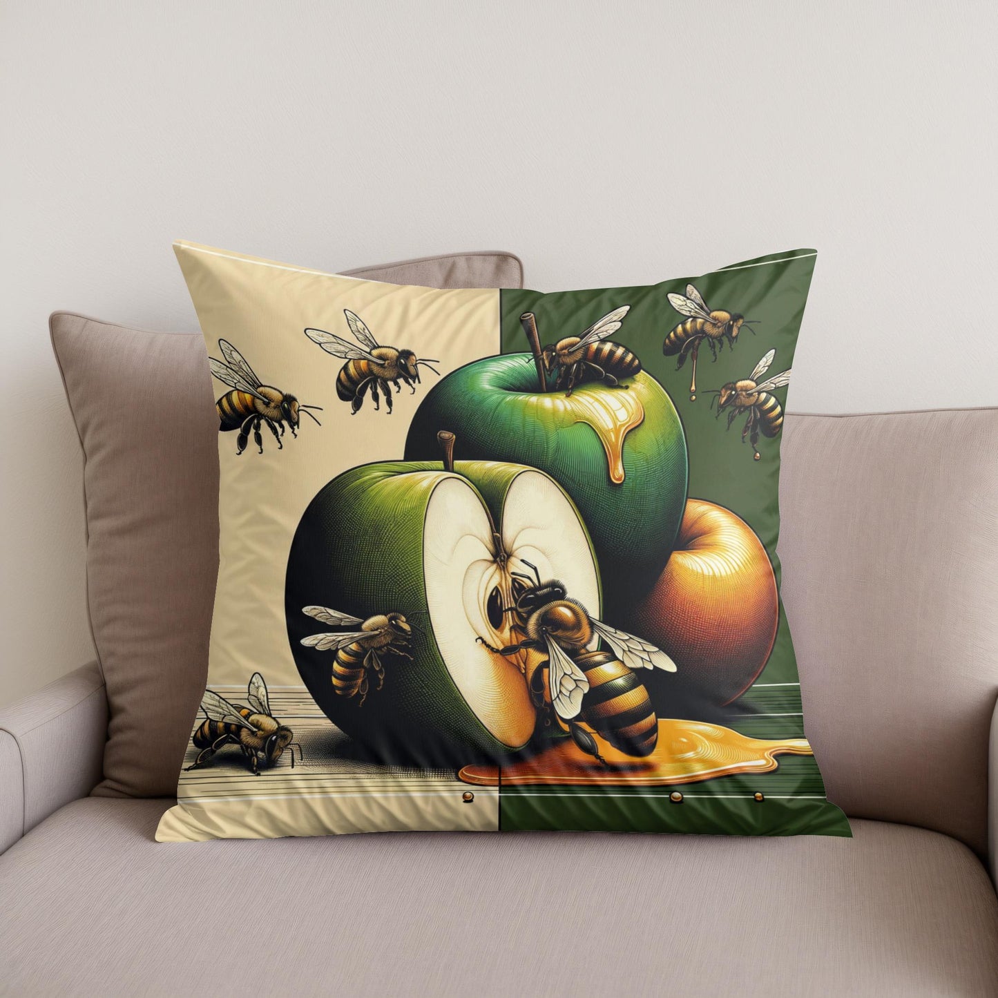 Nature's Sweet Symphony Cotton Cushion