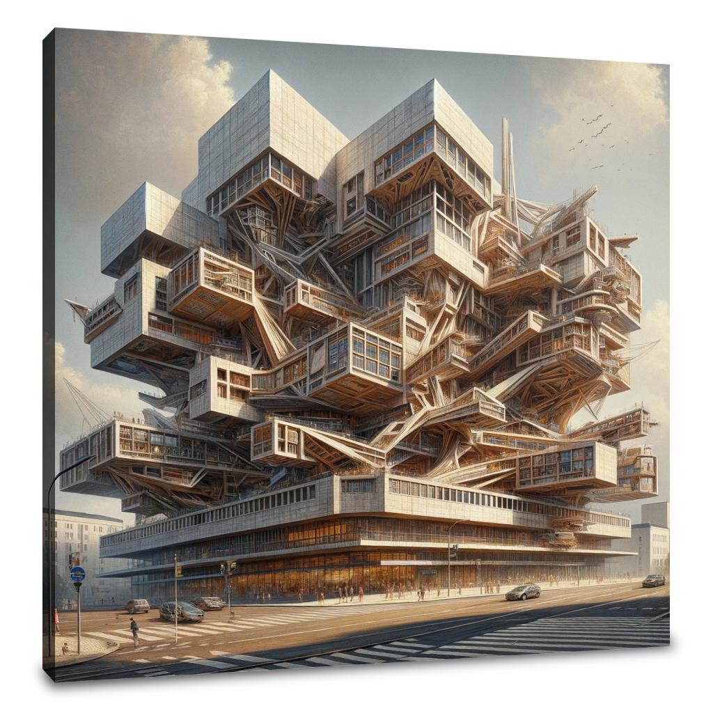 Deconstructivist Muse Canvas