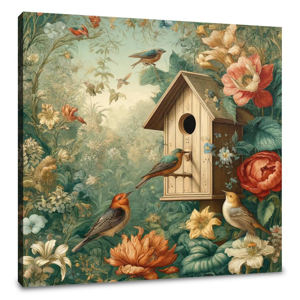 Springtime Nest Haven Canvas