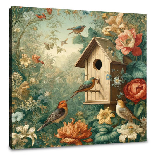 Springtime Nest Haven Canvas