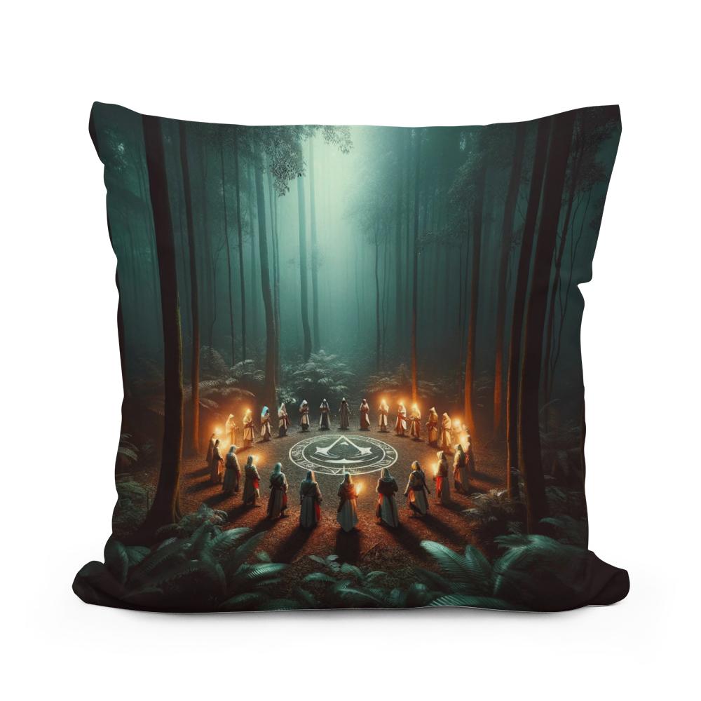 Forest Ritual Cotton Cushion