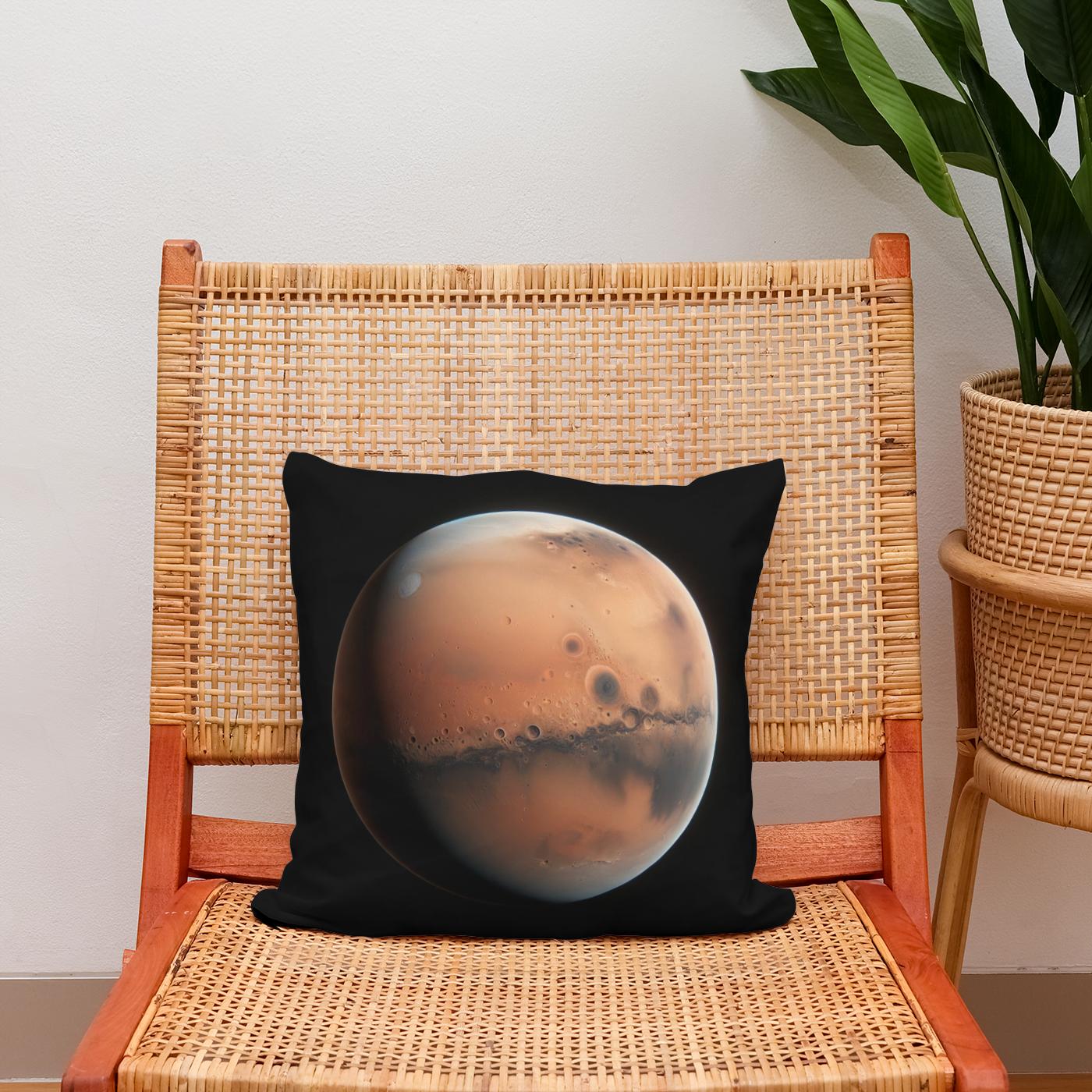 Mars' Nocturnal Mystery Cotton Cushion