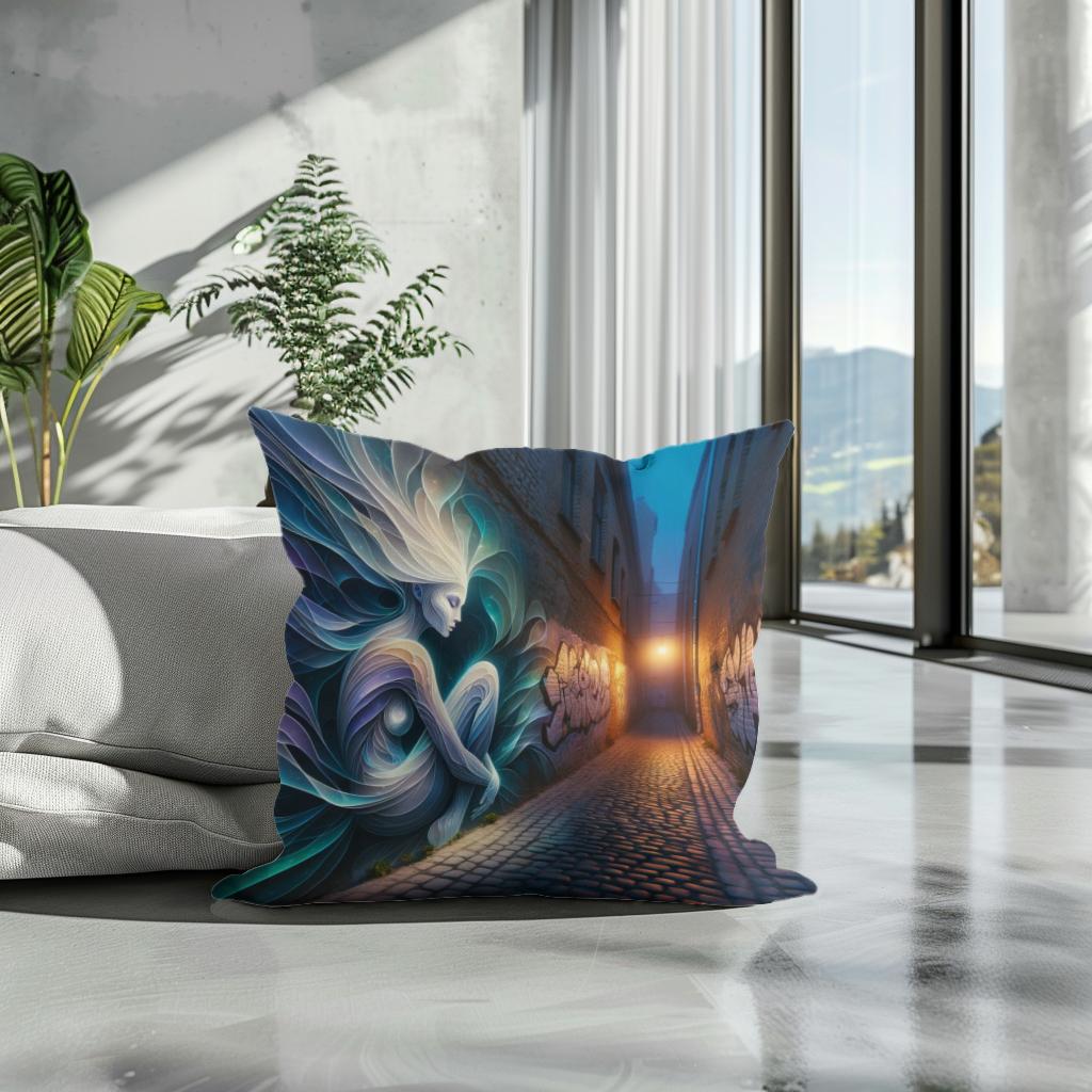 Whispering Alley Cotton Cushion
