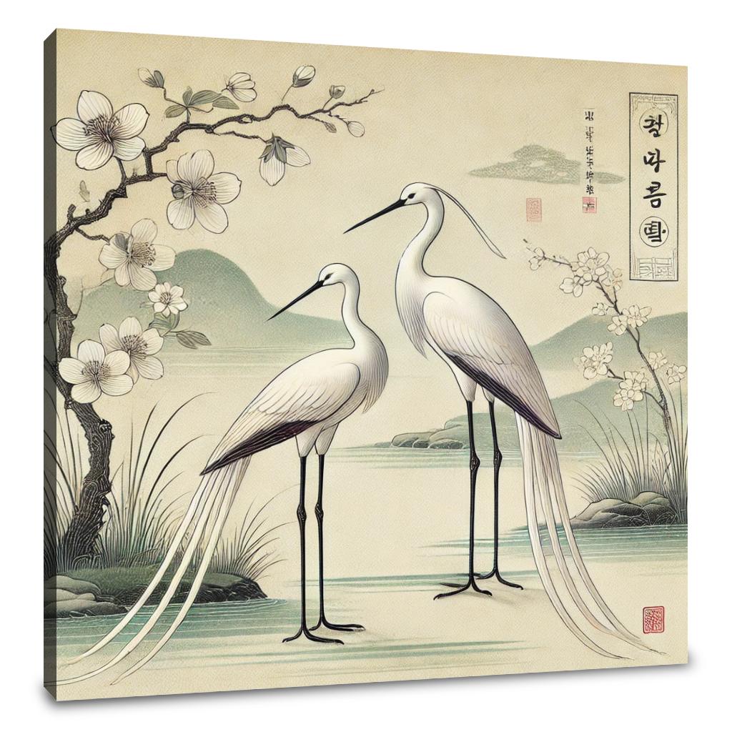 Serene Cranes Canvas