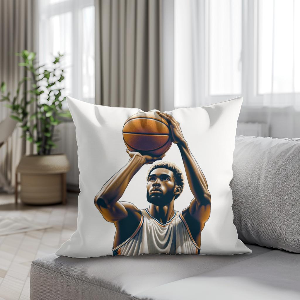 Free Throw Focus Cotton Cushion