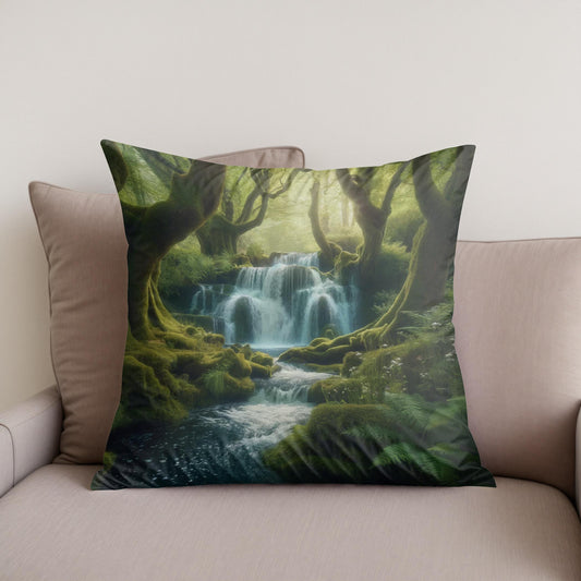Mystical Cascade Cotton Cushion