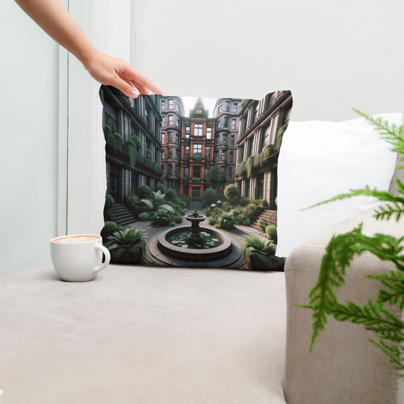 Victorian Oasis Glasgow Cotton Cushion