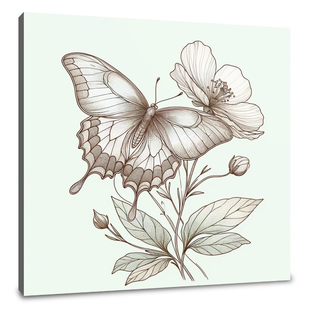 Butterfly Elegance Canvas
