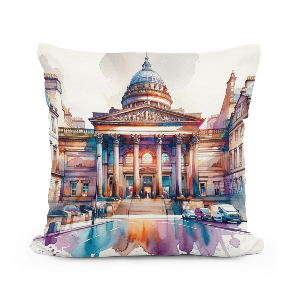 Edinburgh Walker Gallery Watercolor Essence Cotton Cushion