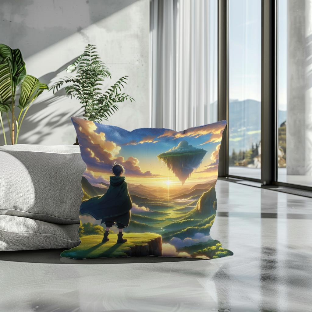 Sky Whisperer's Journey Cotton Cushion