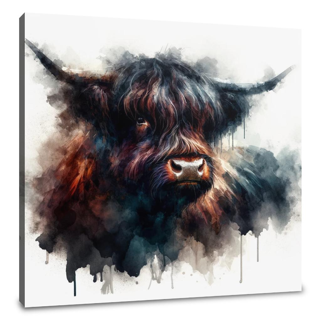 Highland Cow Soul Canvas