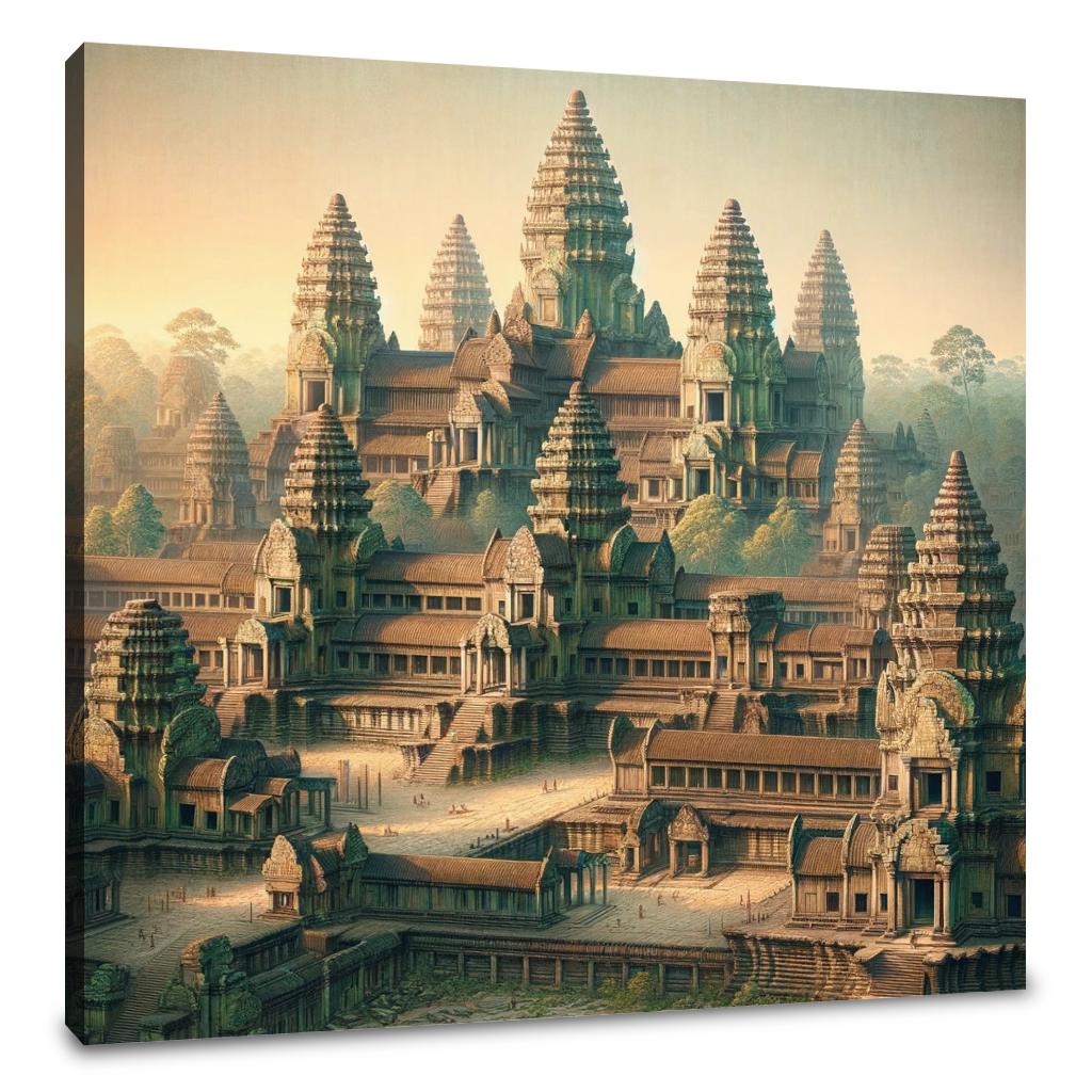 Angkor Wat Tranquility Canvas
