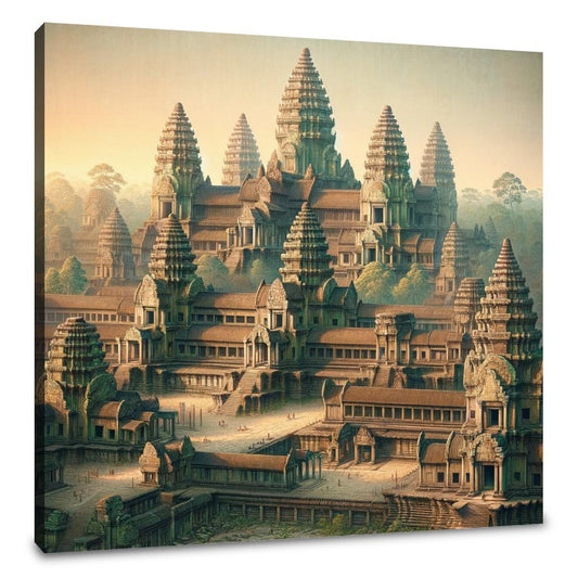 Angkor Wat Tranquility Canvas