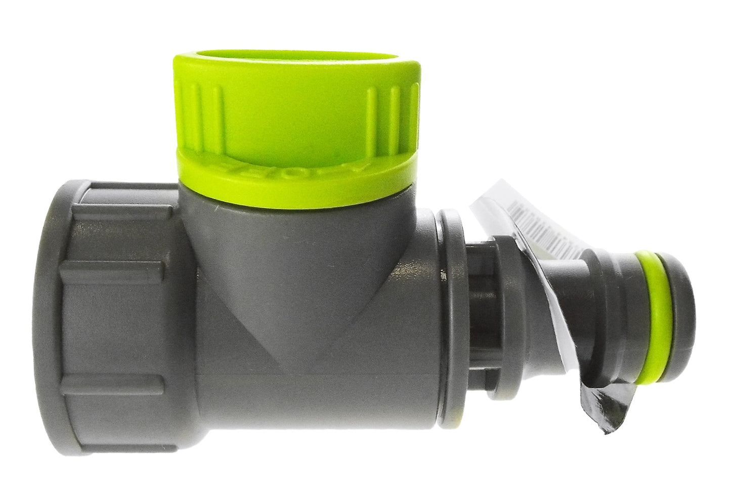 Tap Adapter with Valve ¾” BSPF – Snap-On Connector, Lime