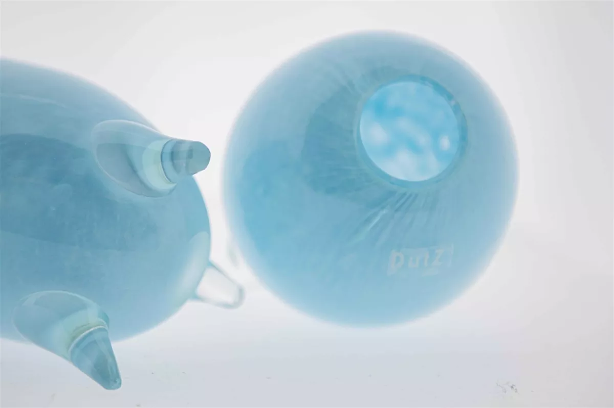 EVITA Mouthblown Glass Vases with Feet - Set of 4pcs - in Multiple Colours